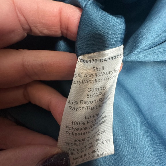 Hutch Faux Fur Multicolor Chevron Jacket m - Picture 11 of 12